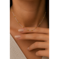 925 Sterling Silver Ball Bead Neck Chain for Women
