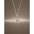 925 Sterling Silver Crown Pendant for Women