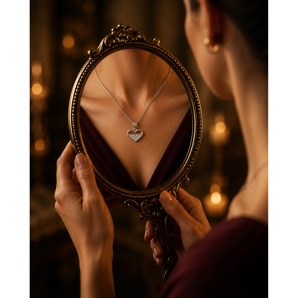 925 Sterling Silver Heart Pendant for Women