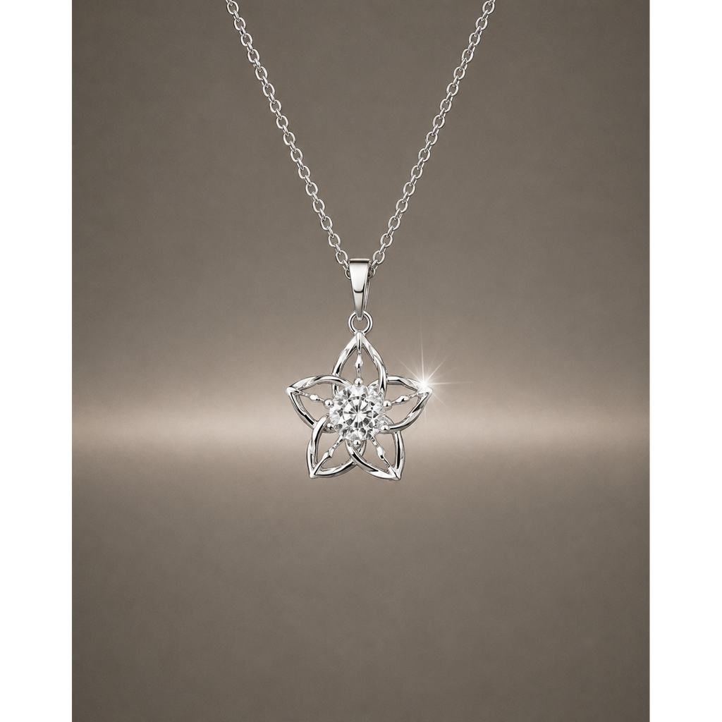 925 Sterling Silver Star Pendant for Women
