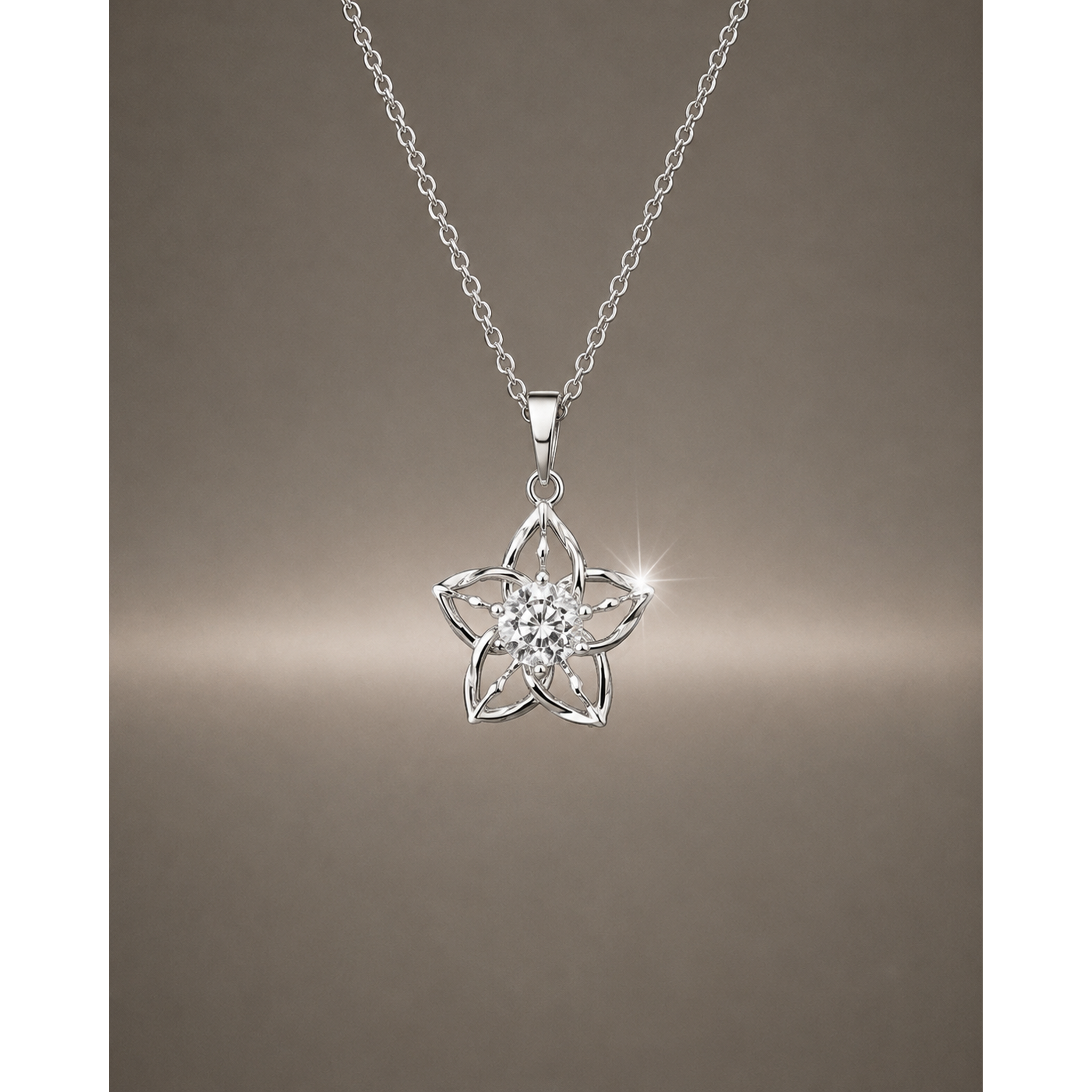 925 Sterling Silver Star Pendant for Women