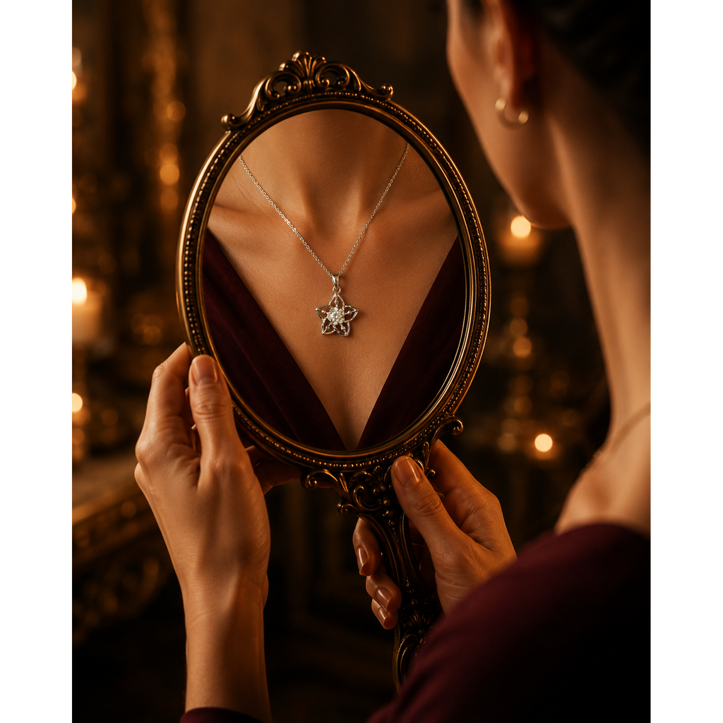 925 Sterling Silver Star Pendant for Women