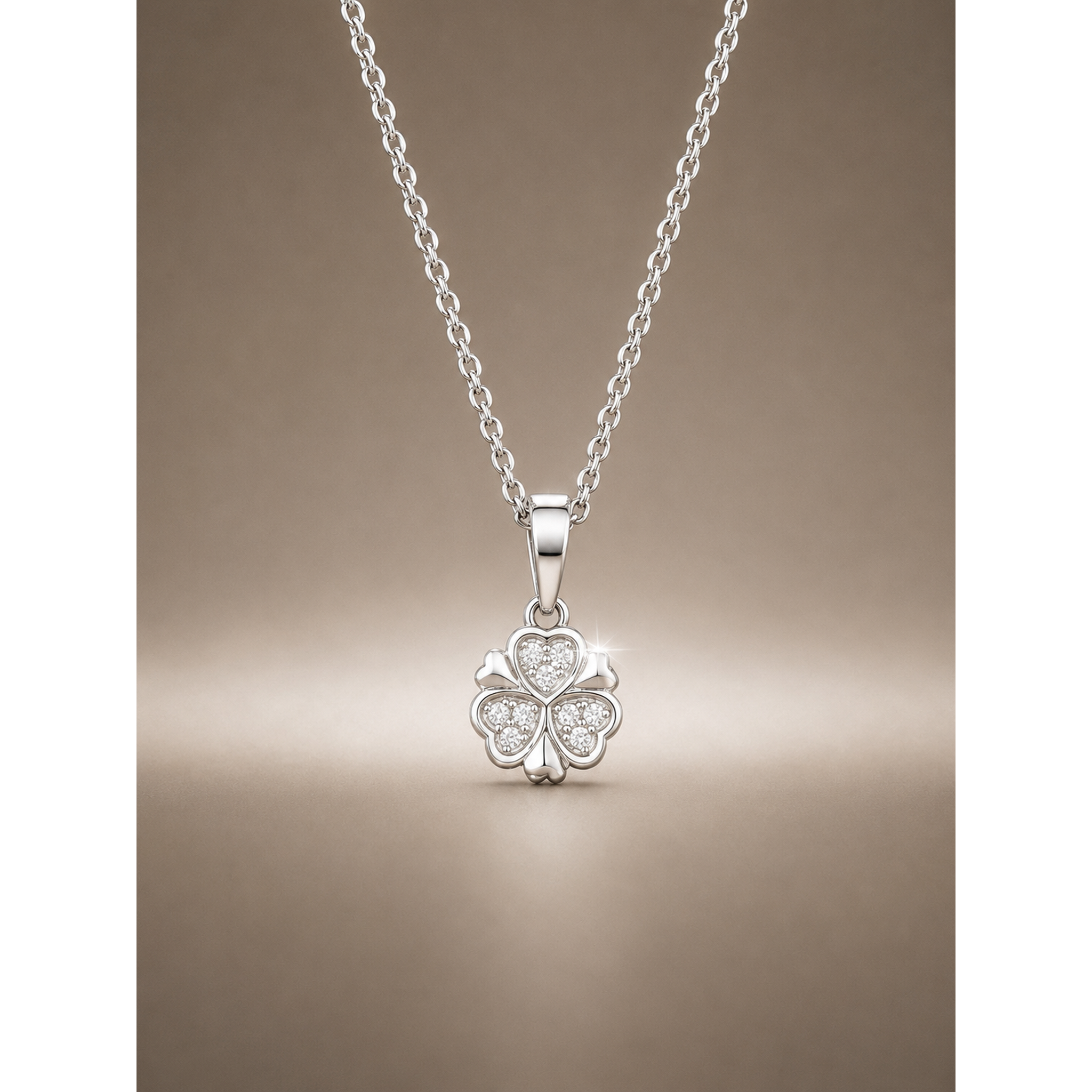 925 Sterling Silver Four-Leaf Clover Pendant for Women