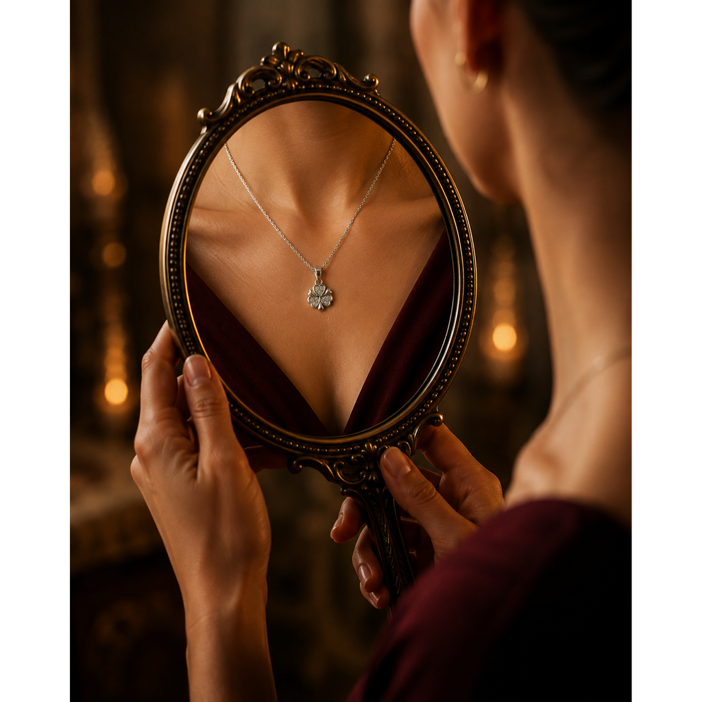 925 Sterling Silver Four-Leaf Clover Pendant for Women