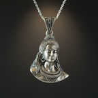 Lord Shiva Sterling Silver Pendant