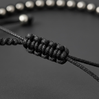 925 Sterling Silver Black Thread Bracelet for Men and Women – Minimalist, Everyday Wear