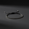 925 Sterling Silver Black Thread Bracelet for Men and Women – Minimalist, Everyday Wear