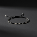 925 Sterling Silver Black Thread Bracelet for Men and Women – Minimalist, Everyday Wear